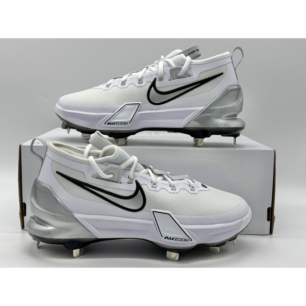 Nike Force Zoom Trout 9 Elite White Black Pure Platinum Size 7 FB2906 102